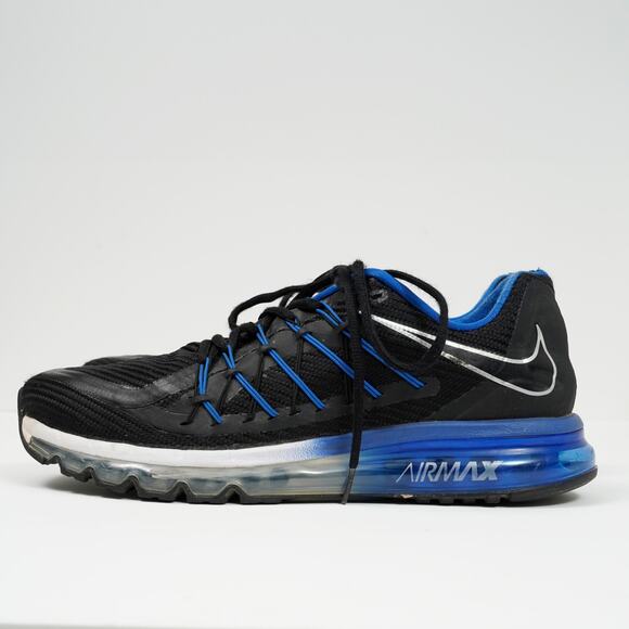 Nike Air Max 2015 “Black Game Royal” Men’s Size 11.5 Running Shoes - Picture 9 of 10